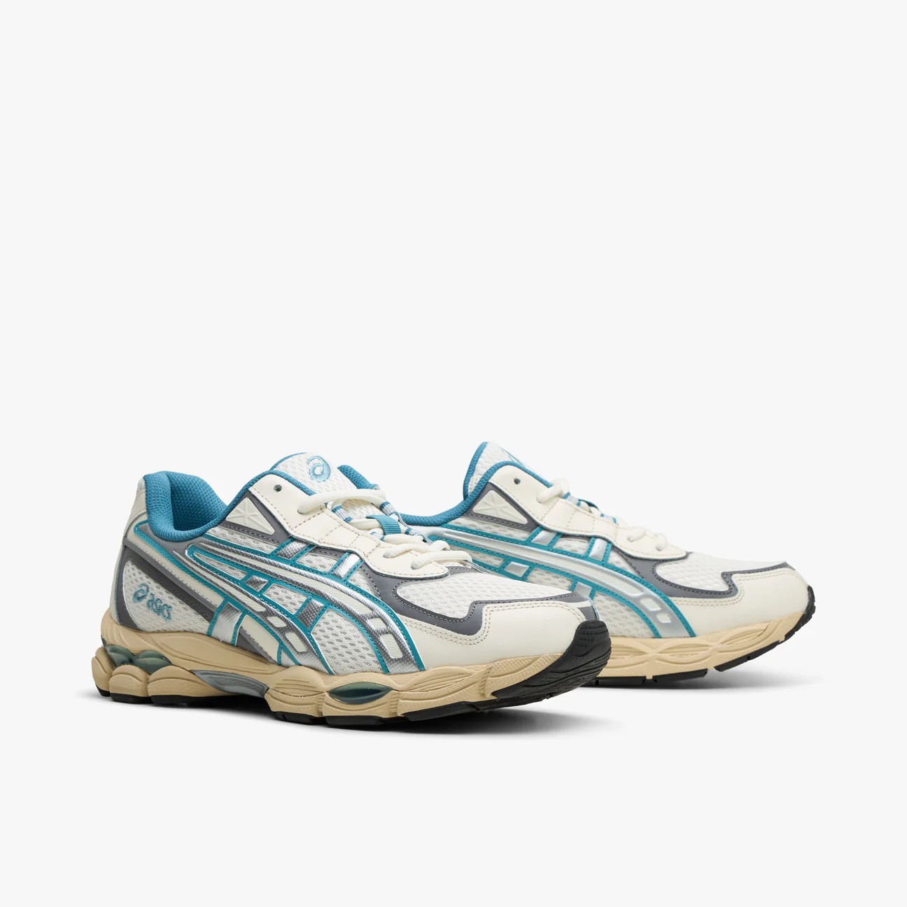 ASICS Gel-NYC 2055 Cream Blue Teal 1203A542-106 Men’s Size 10.5 Shoes NEW