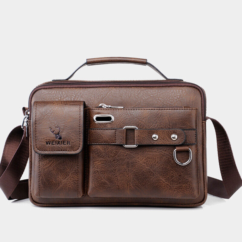 Mens Business Leather Shoulder/Messenger Bag Handbag Outdoor Sport Bag briefcase