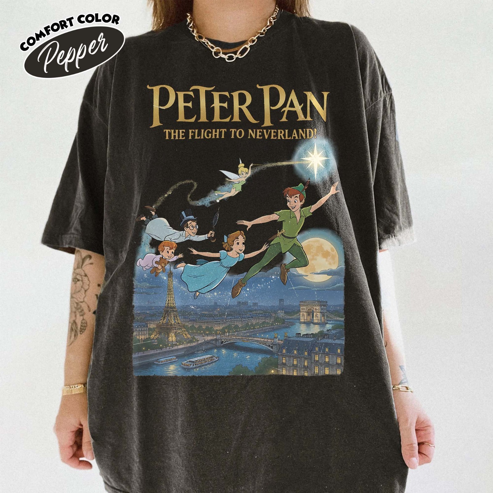 Vintage Peter Pan Disney Shirt Vintage Disney Ride Tee, Peter Pan Shirt