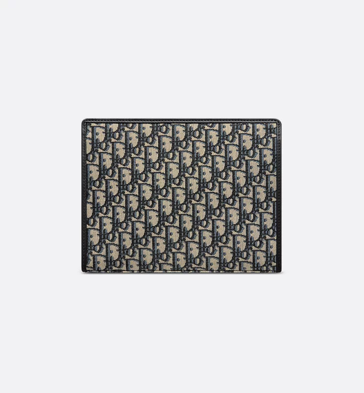 Christian Dior 30 Montaigne Dea Pouch Blue Oblique Jacquard 10.2×2.1 x7.8 in
