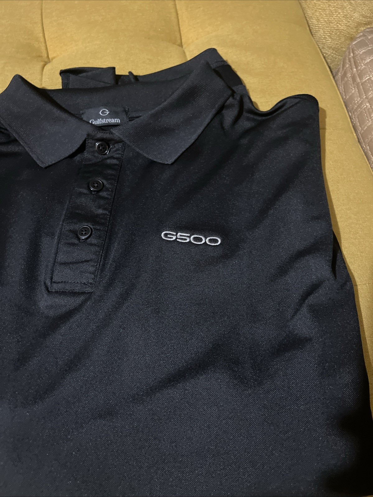 Aerospace G500 Shirt Polo Jet Gulfstream Men’s XL,2XL Black Logo Free Gift 🎁