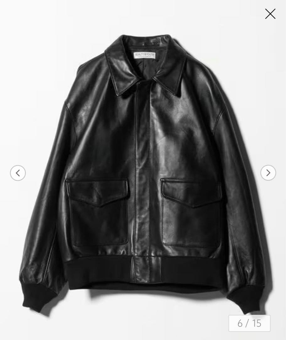 beauty & youth sheepskin leather A-2 jacket #QY7J2K