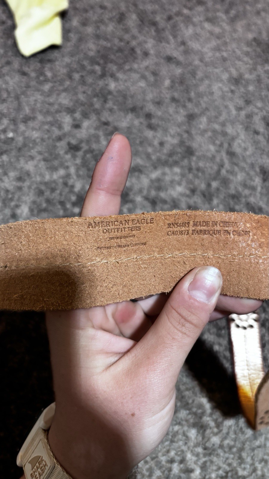 American Eagle Outfitters Women’s Brown Studded Belt Size S Leather