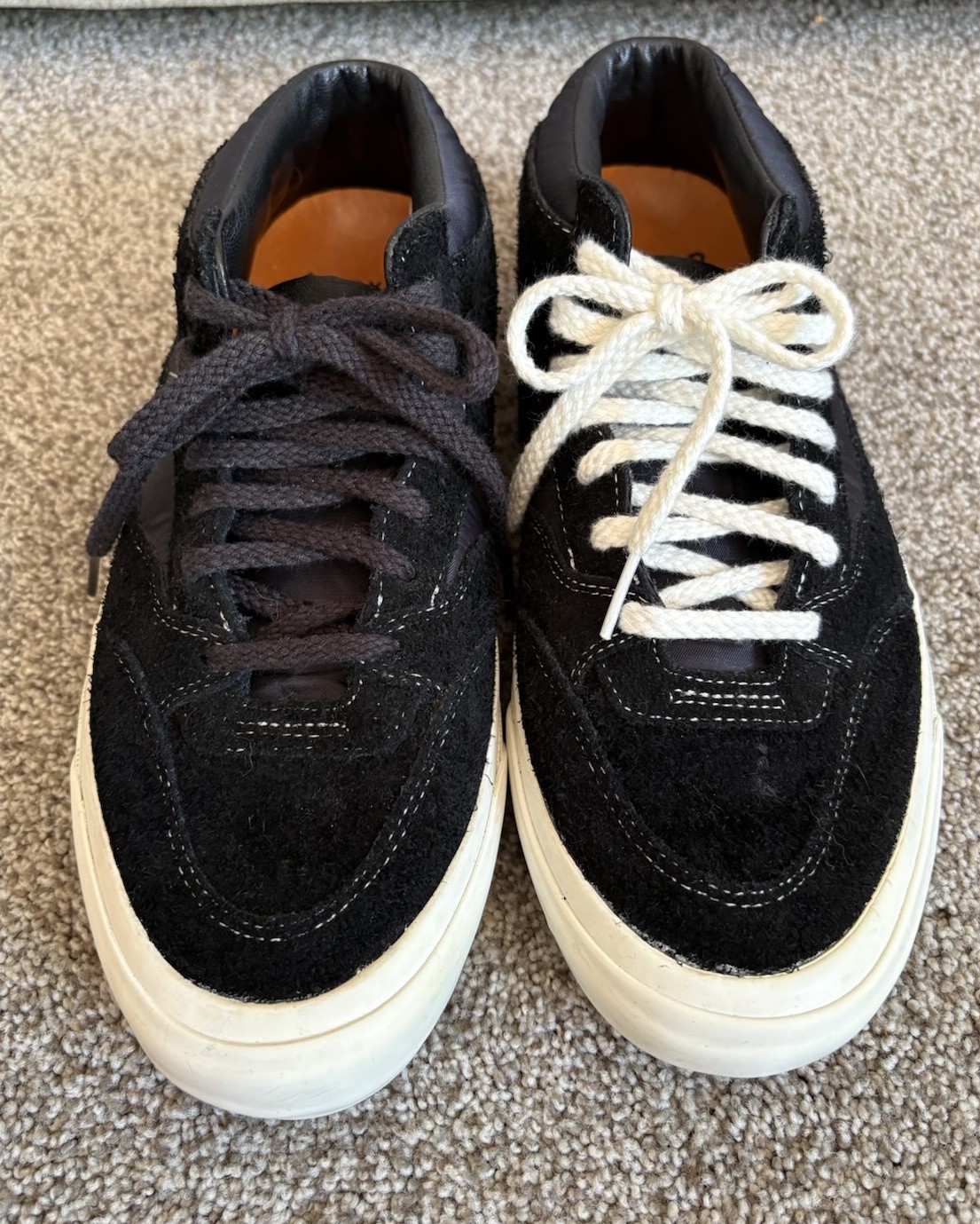 Vans Half Cab Skate Black & White Sneakers Suede Men’s Size 8.5 Women’s sz 10
