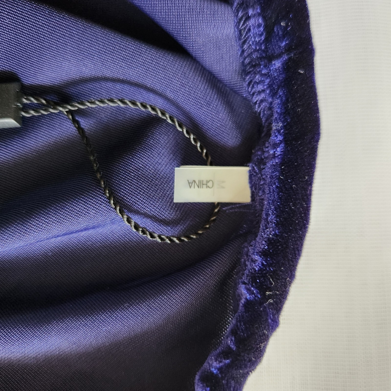 Elie Tahari Top Womens M Navy Velour Blouse Jaye Knit Evening Holiday Designer