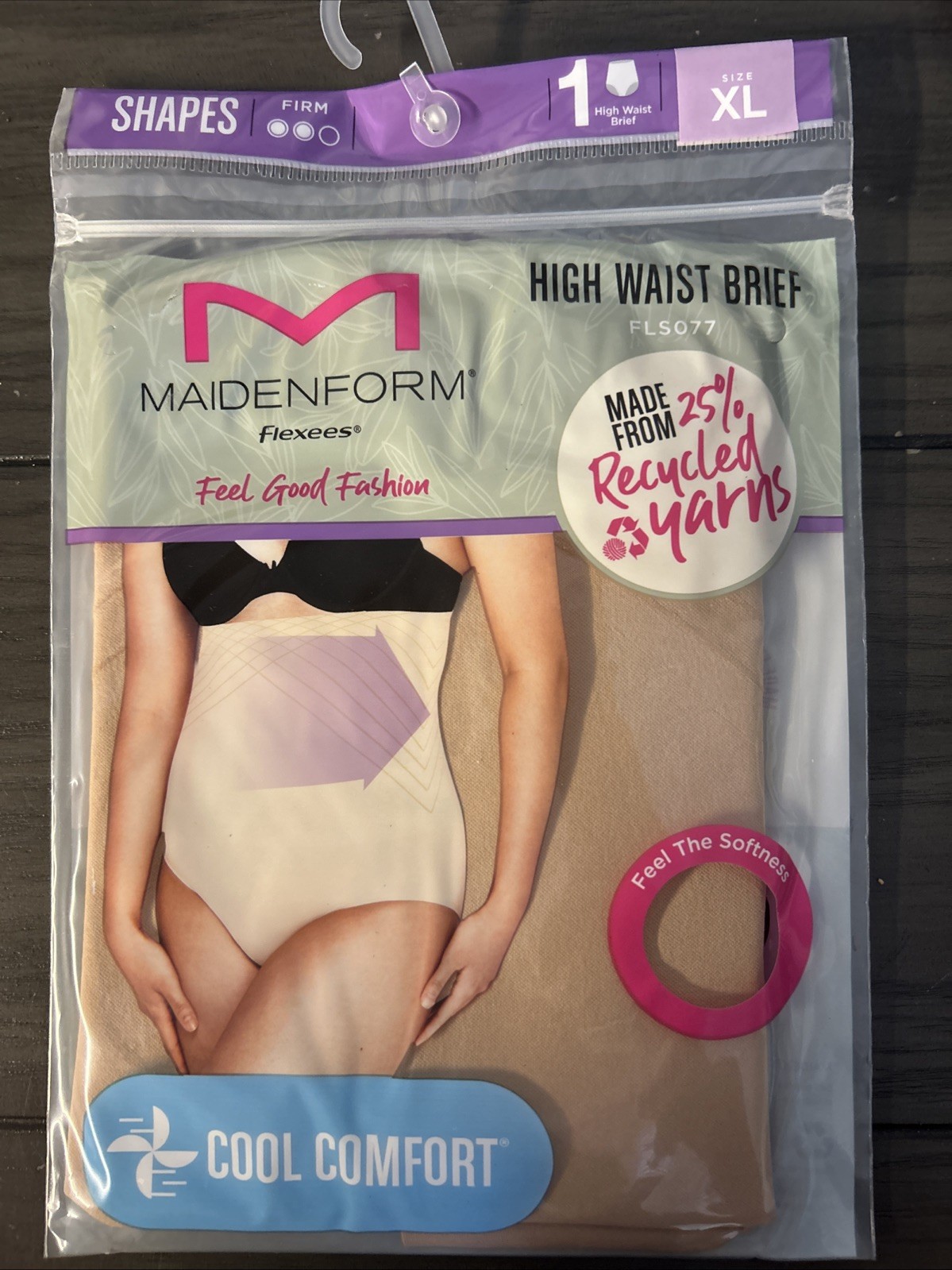 Maidenform Flexees Shapes Firm High Waist Thigh Slimmer Cool Comfort X-Large XL