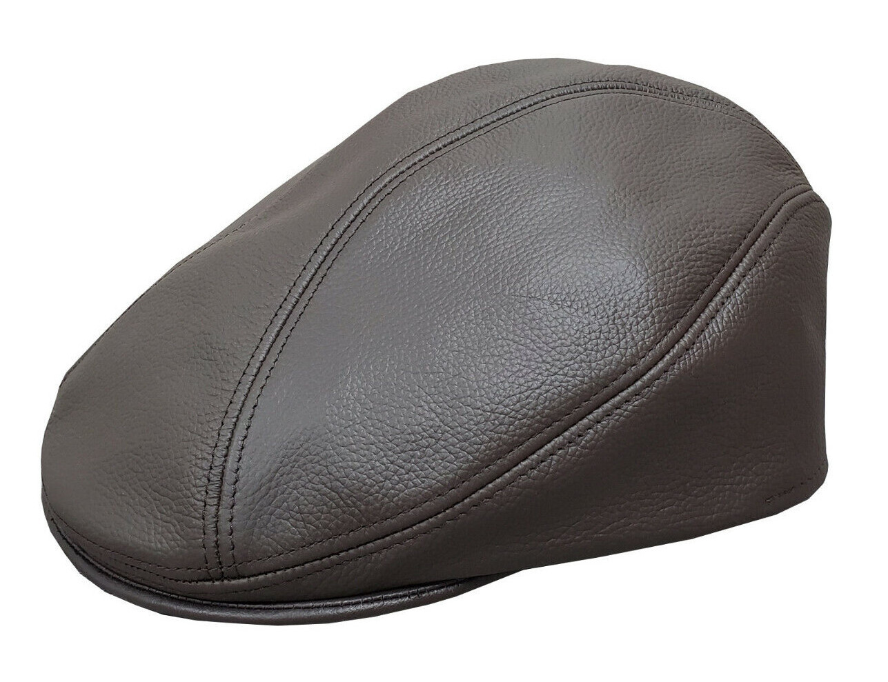 Emstate Genuine Leather Ascot Ivy Flat Cap Made in USA Assorted Colors