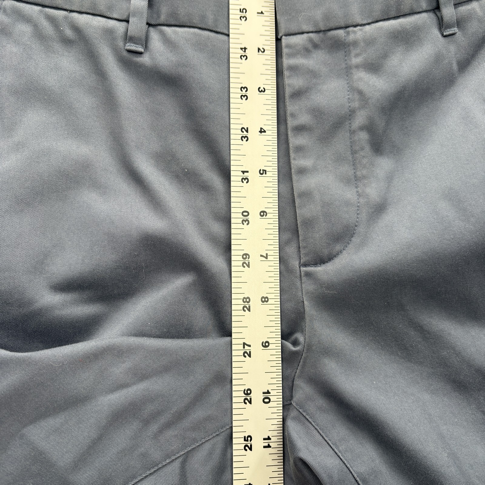 Bonobos Chino Pants Mens 33×30 Blue Stretch Straight Flat Front Preppy