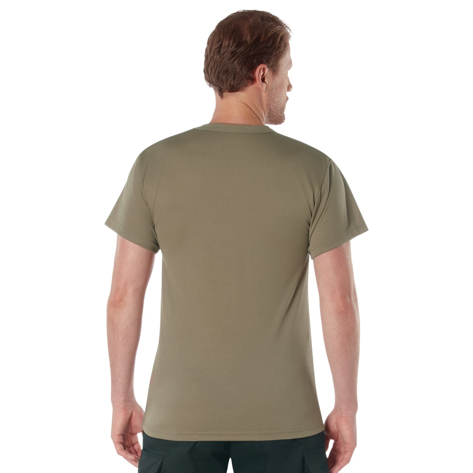 Mens Coyote Brown Quick Dry AR 670-1 Compliant Moisture Wicking Tee Shirt TShirt