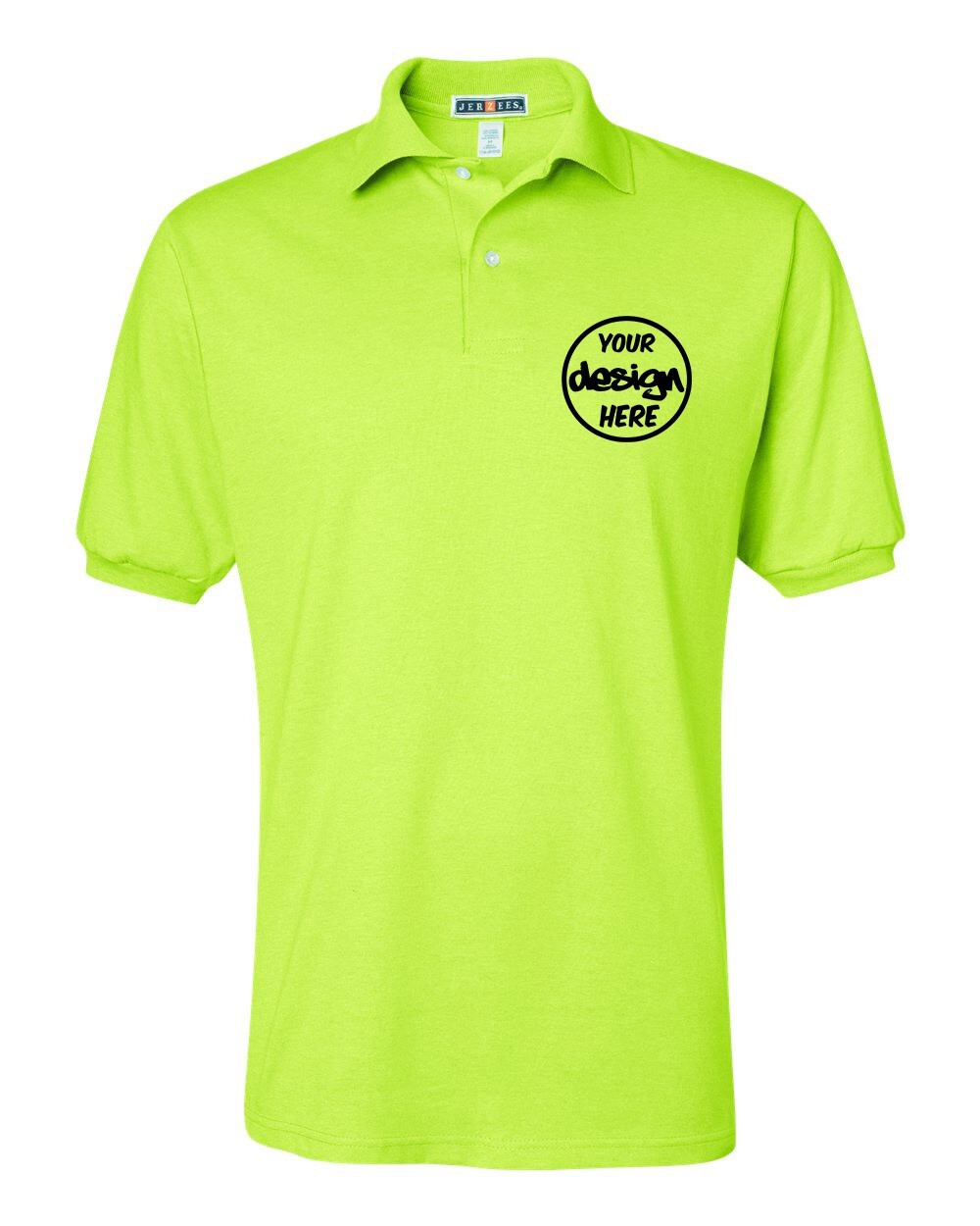 Ink Stitch Design Your Own Custom Logo Texts Stitching Men Jersey Polo Shirts