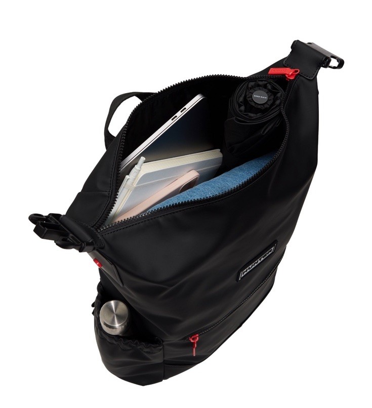Hunter Top Clip Backpack – Water-Resistant Sleek and Functional Black