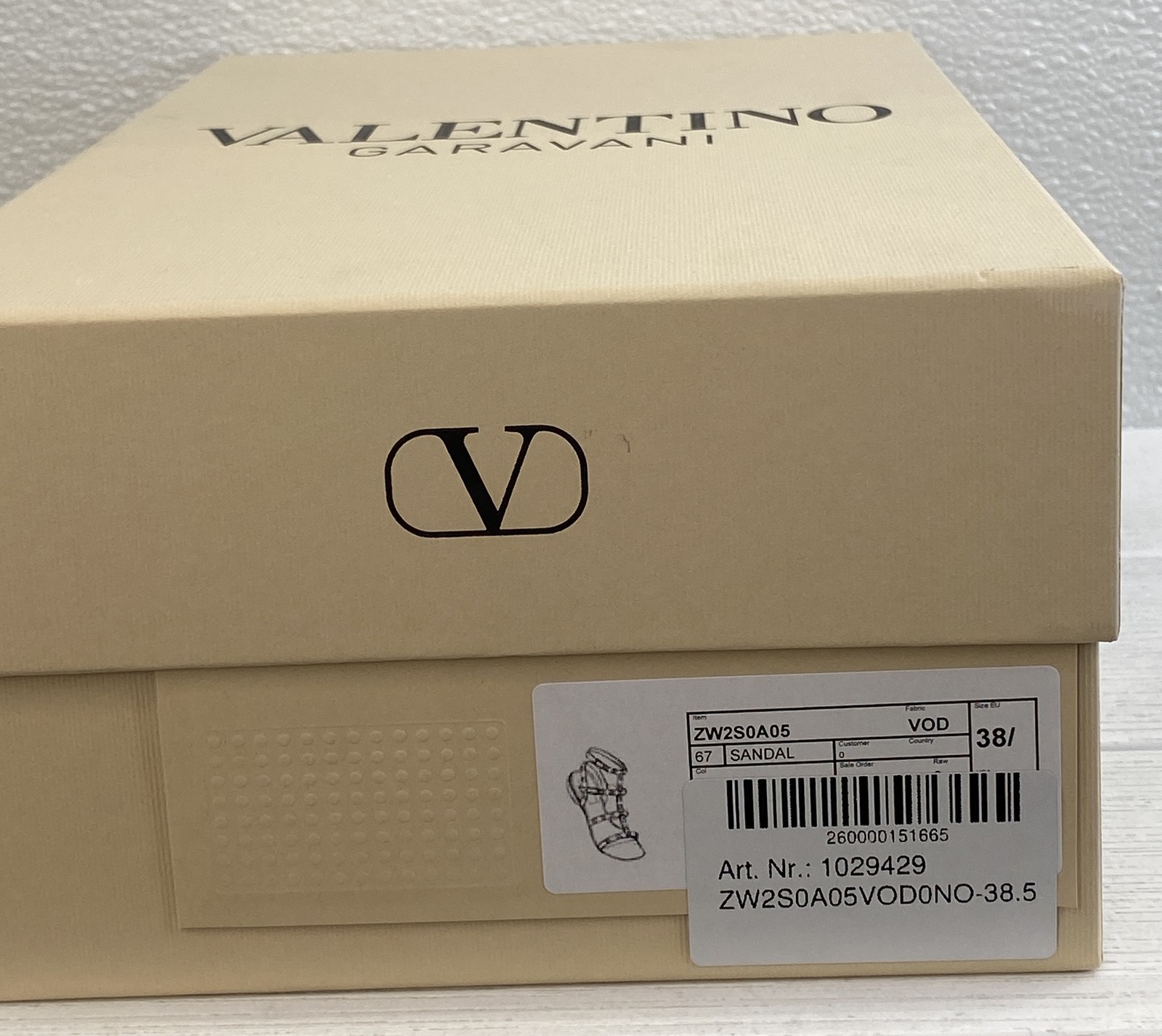 Valentino Garavani Rockstud Caged Sandal Women US8.5 EU38.5 Black Leather Straps