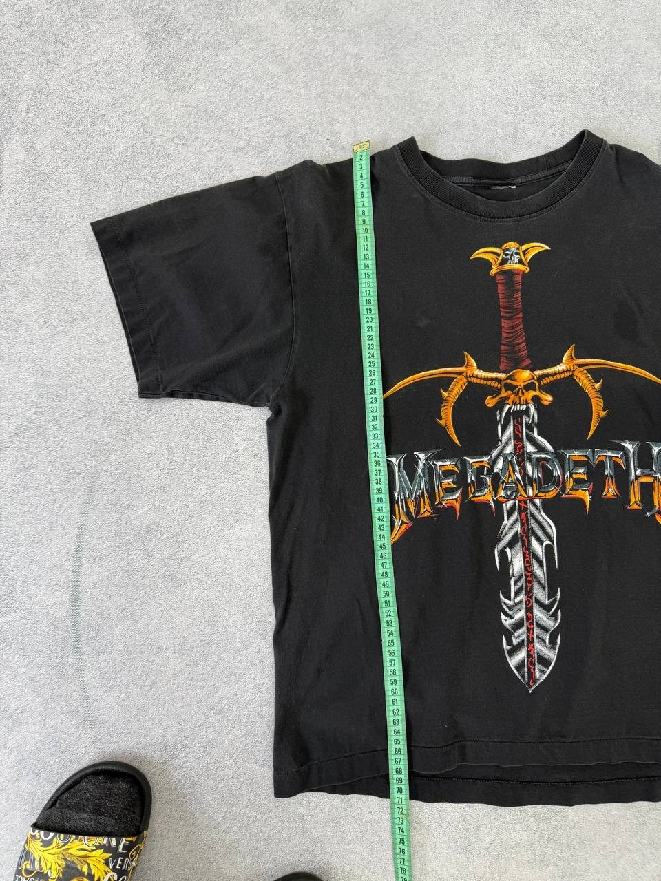 Vintage 90s MEGADETH 1997 mega tess band t-shirt traviss scott Style