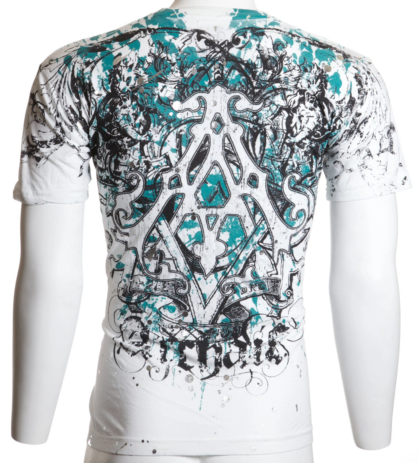Archaic by Affliction Men’s T-Shirt Heraldry Wings Biker