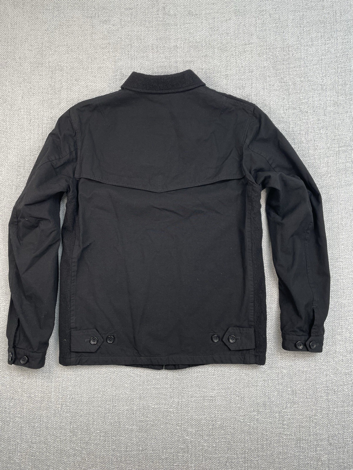 CDG Comme Des Garçons Homme Men’s Jacket Size Small Black Fleece Wool