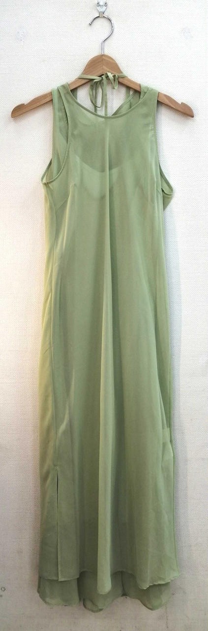 Ameri 2WAY Sheer Dress S 47in Long Sleeve Casual Girls Party