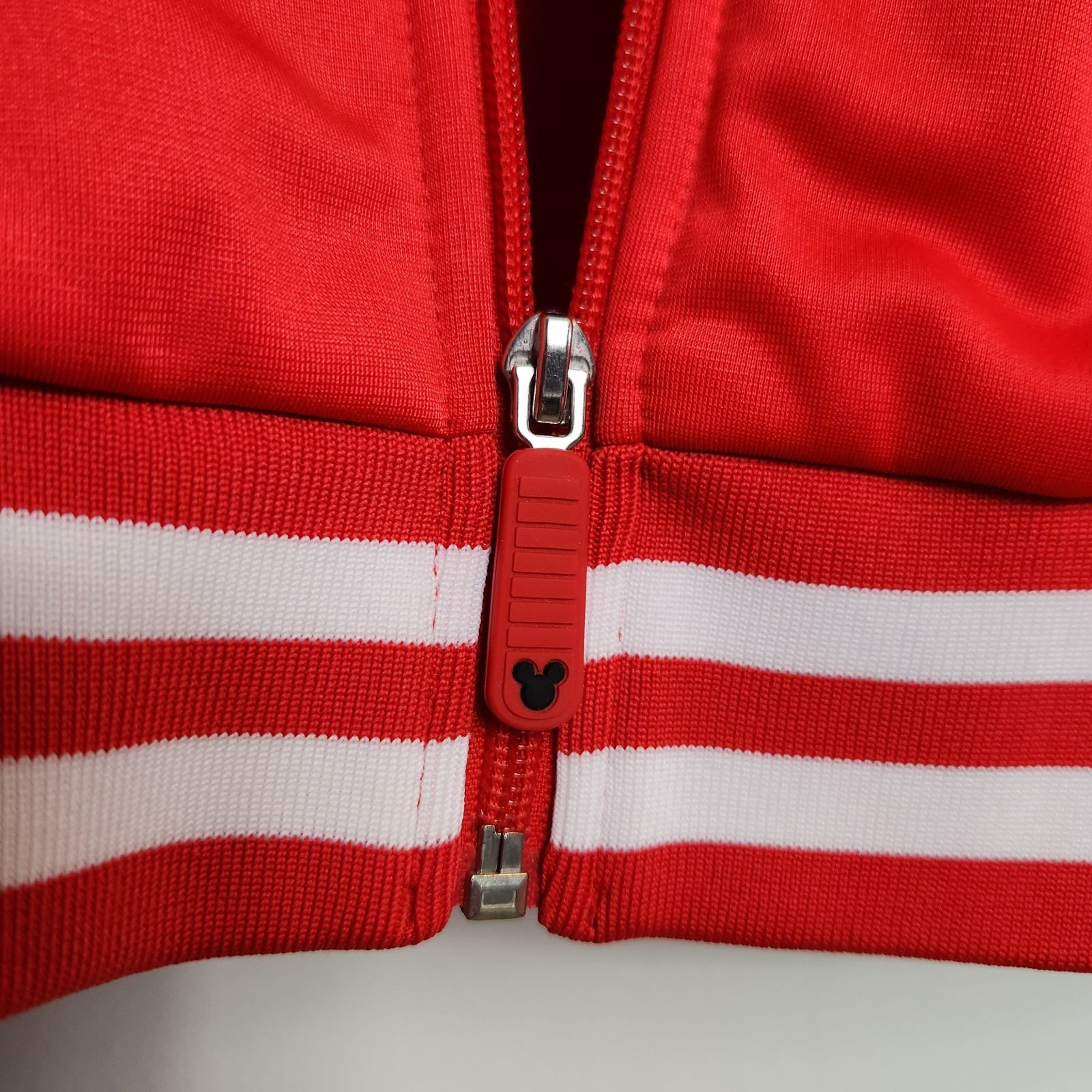 Disney Mickey Mouse 1928 Burbank CA Track Jacket Sz XL Red Full Zip Embroidered