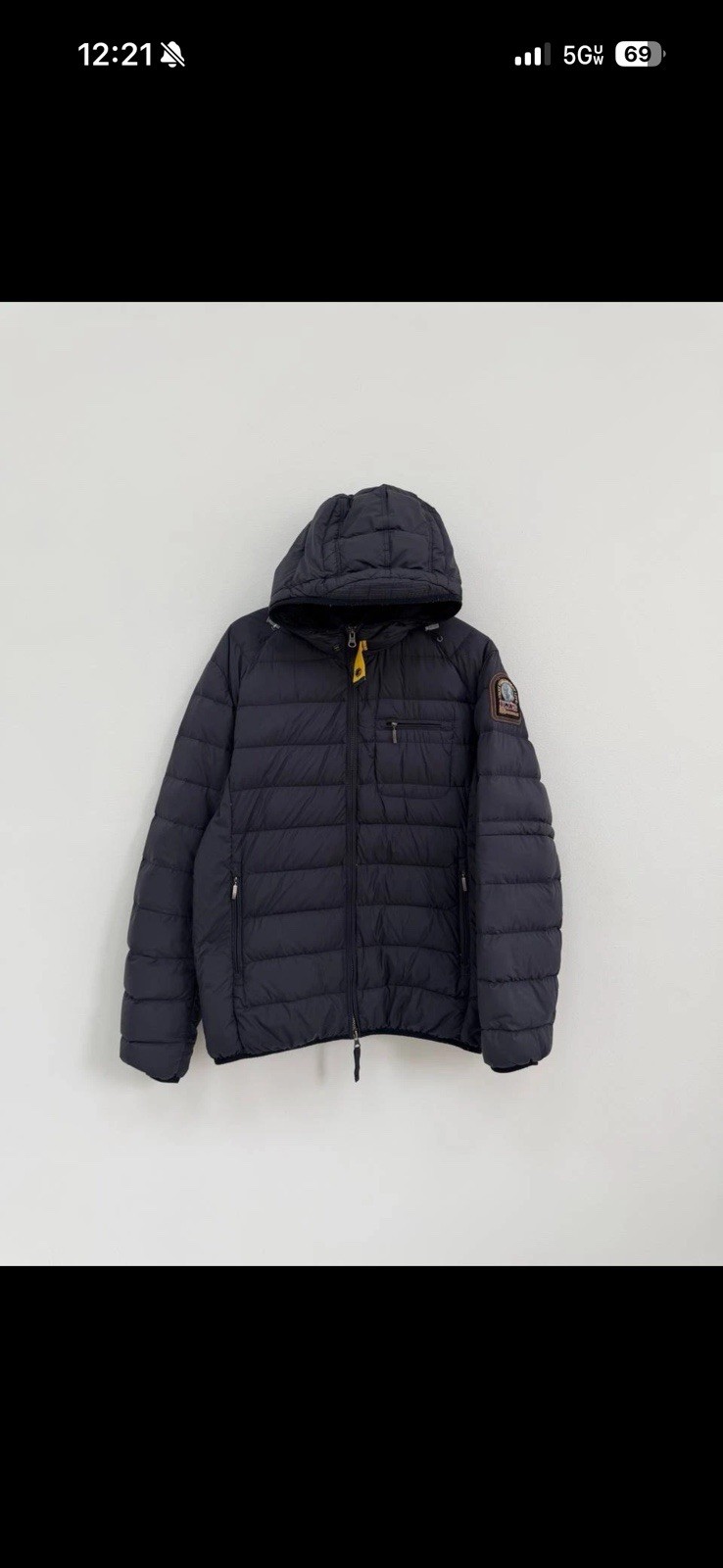 Parajumpers Super Light Weight Men’s Down Micropuffer Jacket Size L