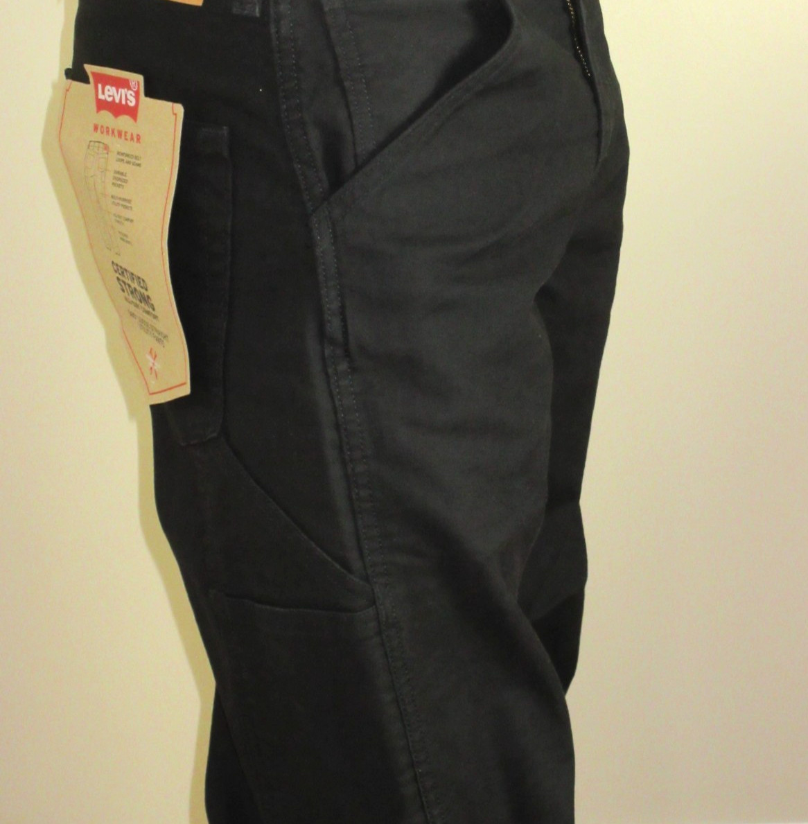 Levi’s Workwear Men’s 565 Loose Straight Fit Canvas Utility Pants Black NWT