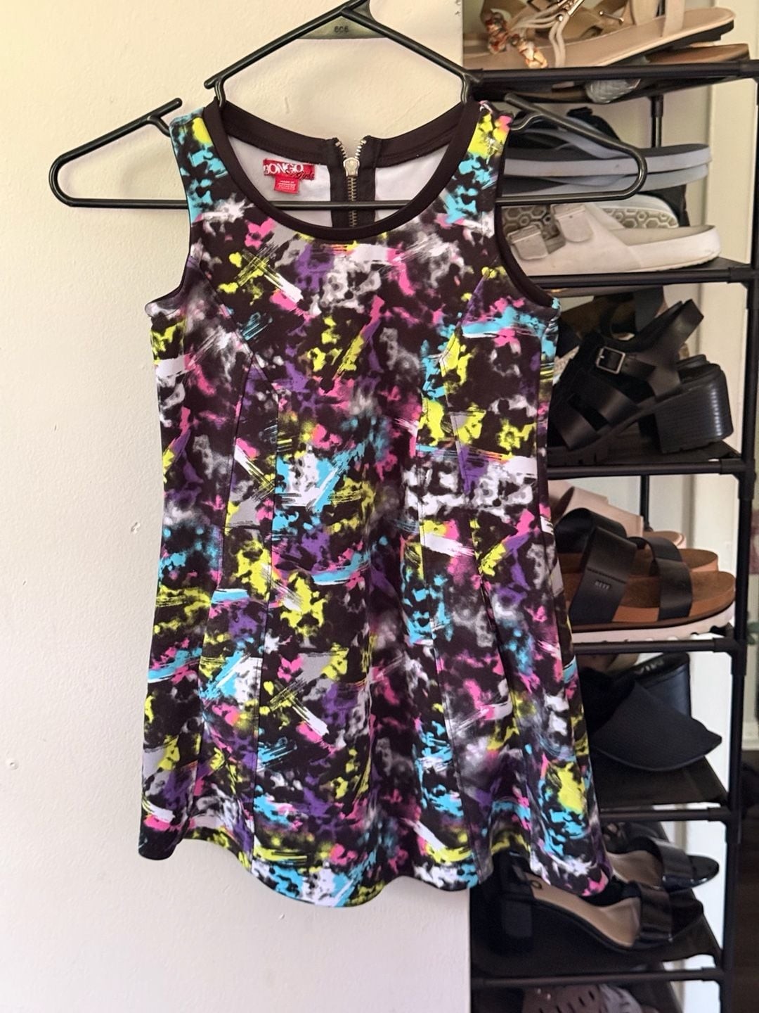 Bongo Girls Sleeveless Abstract Print Dress Size S (6/6X)