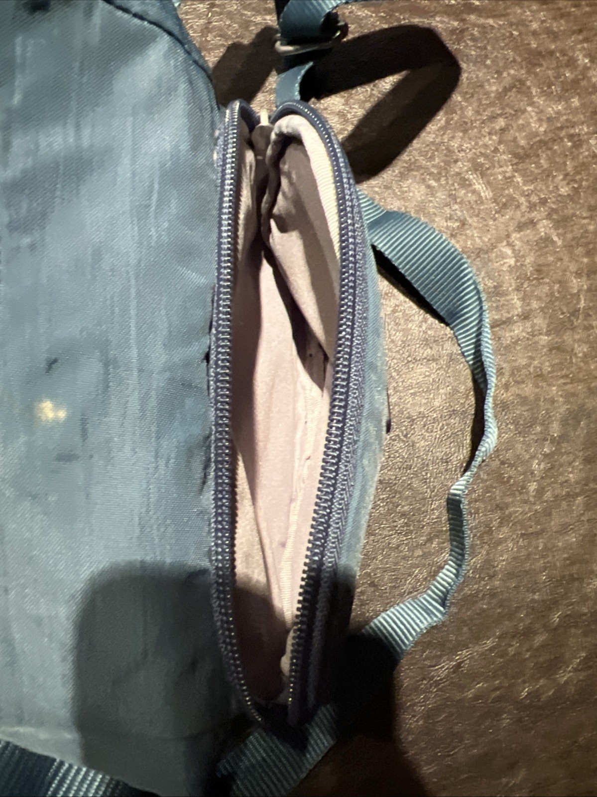 Baggallini Blue Nylon Crossbody Purse Shoulder Carry Bag