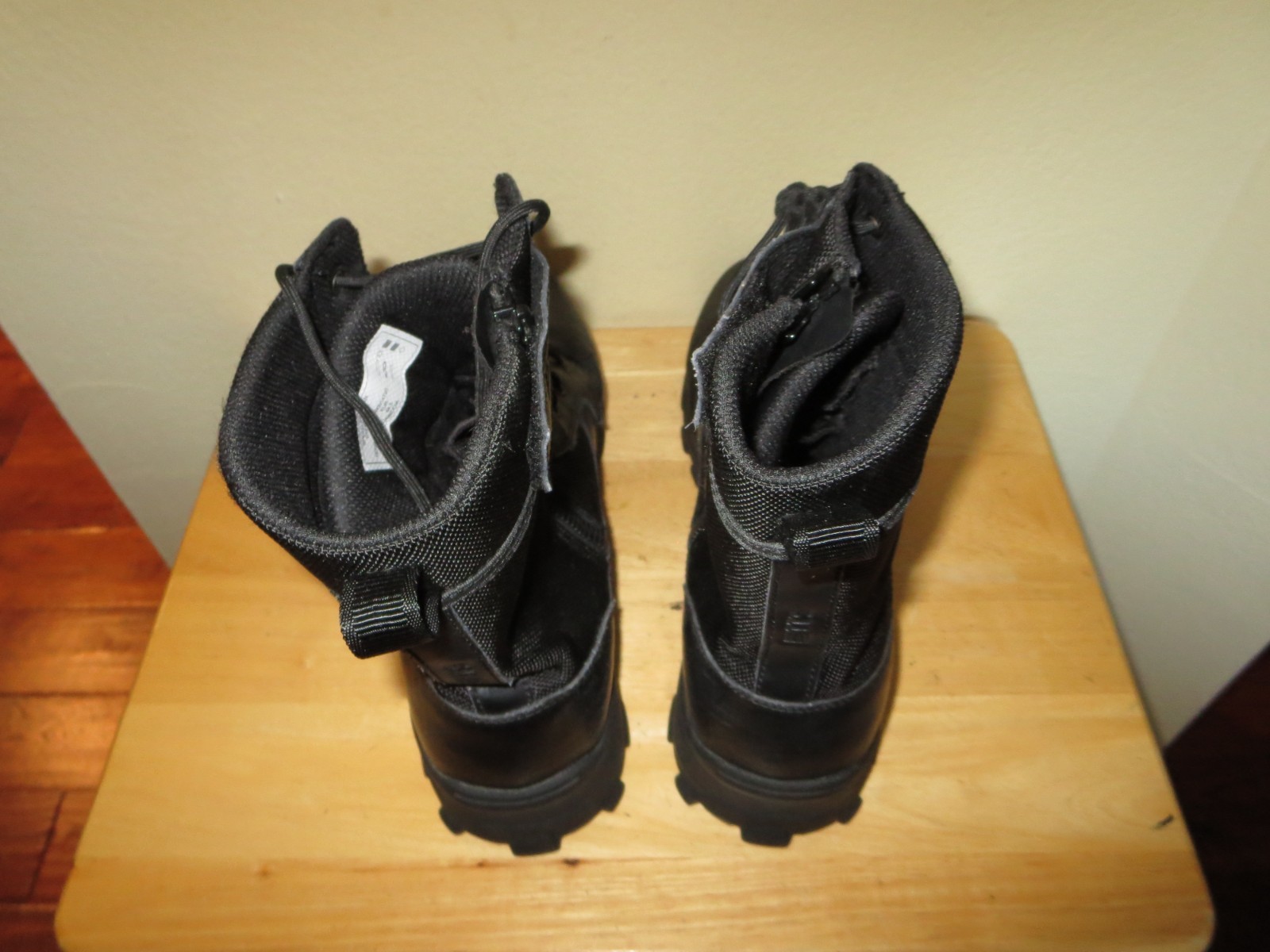Lot of 2 Men’s 5.11 Tactical Boot Size 14 Black & Coyote Leather Side Zip Lace