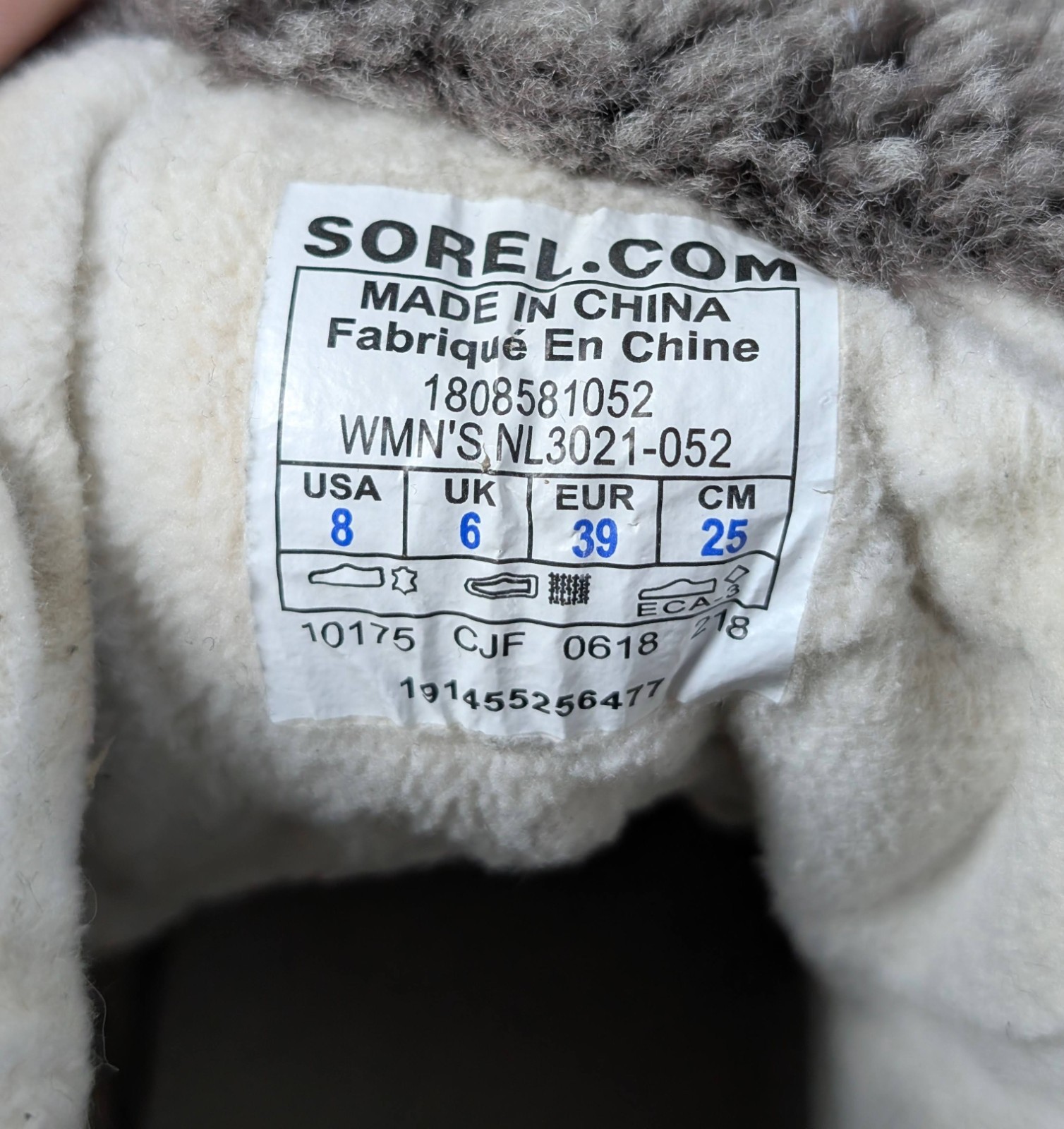 Sorel Joan of Arctic Wedge Shearling Women’s Size 8 M Gray Suede Boots Lace Up