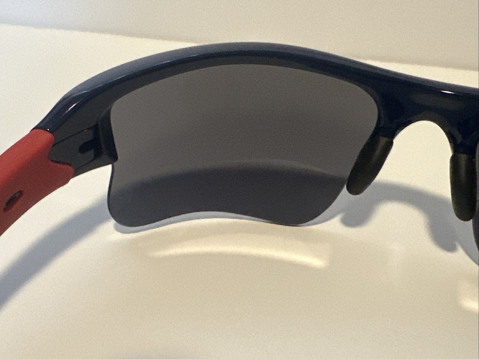 Rare Oakley Flak Jacket XLJ Special Edition MLB Sport Sunglasses Blue Red-24-068