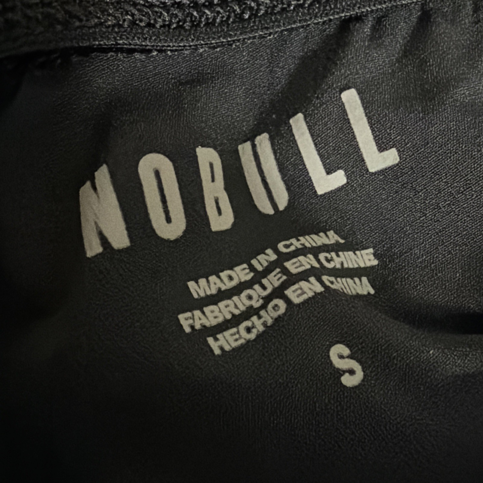 No Bull Men’s S (30-32×28) Black Performance Training Joggers Zipped Pockets