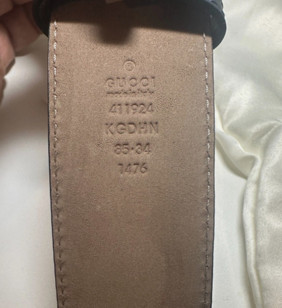 Blue GG Mono CanvasGucci Mens Belt