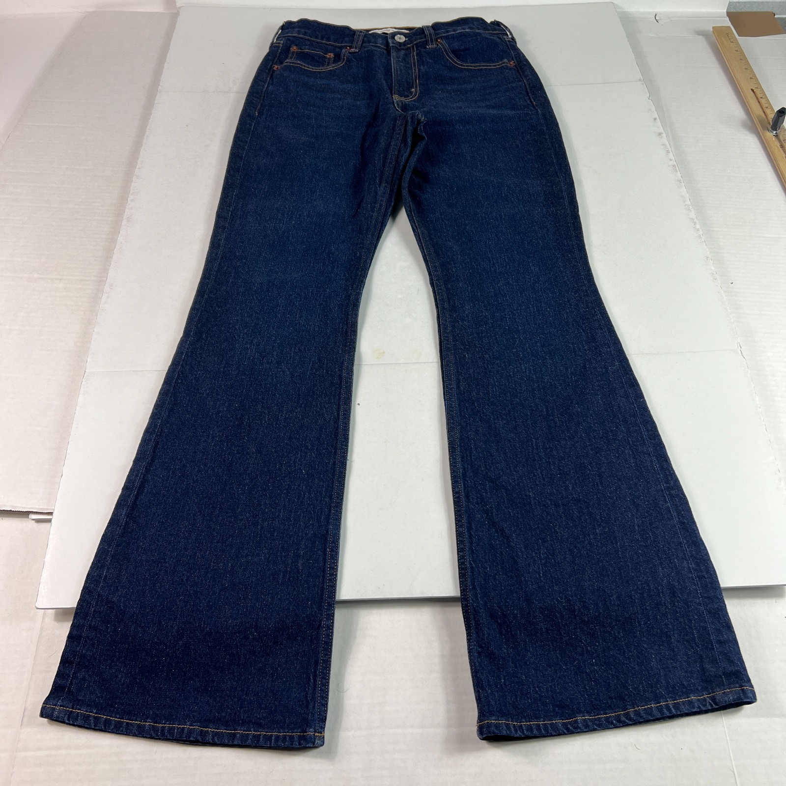 Abercrombie Fitch Jeans Women’s 28×30* Boot Cut High Rise Dark Blue Denim Tag 27