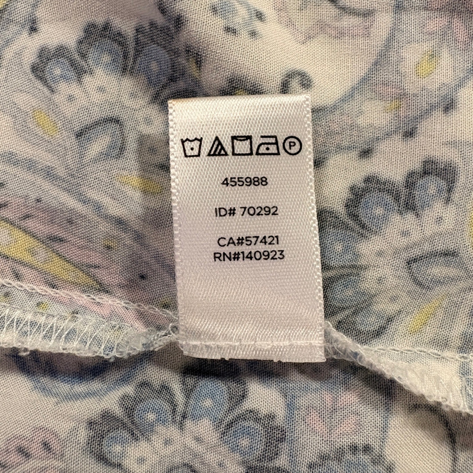 LOFT Womens Paisley Henley Blouse Multi-Color Long Sleeve Rayon Top Size M