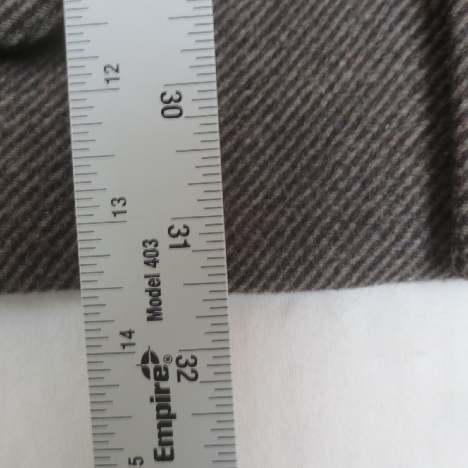 Jos A Bank Reserve Overcoat Mens Large L Brown Tweed Wool Blend Removable Liner
