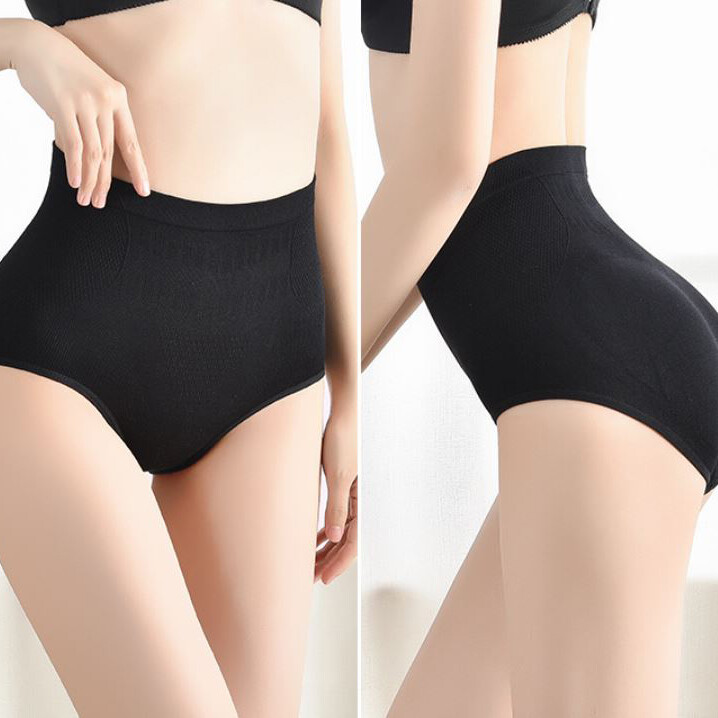 5 Pack Lot Womens High Waist Panties Underwear Full Coverage Tummy Control Brief