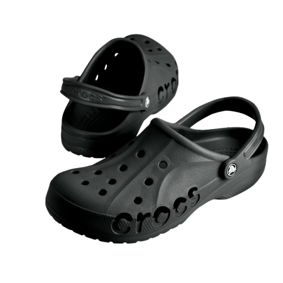 Crocs Baya Triple Black Clogs Slip On Classics Slide Sandals Comfy 10126 001