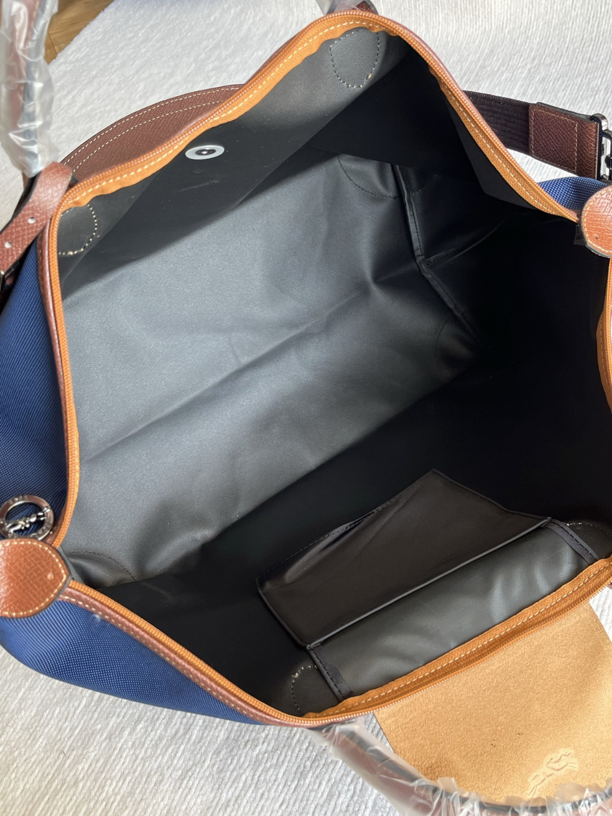 Longchamp Navy Blue Extra-Large Capacity Travel Bag Dust Bag No Box