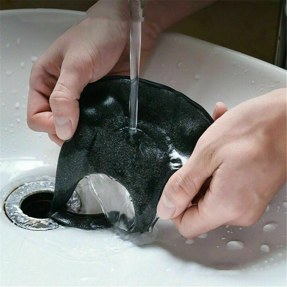 (10PCS) Washable & Reusable Fashion Face Black Mask (Unisex)