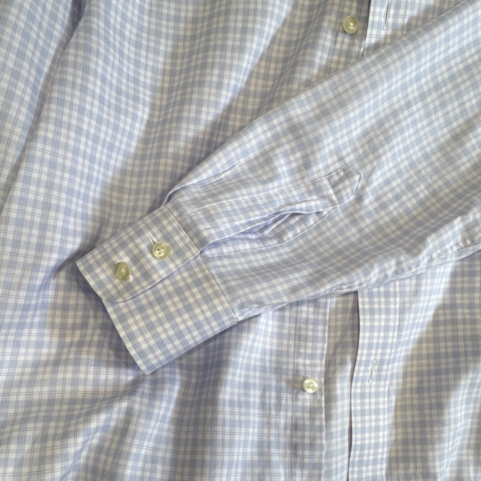 Charles Tyrwhitt Slim Fit Egyptian Cotton Blue/White Check Dress Shirt 15.5 33