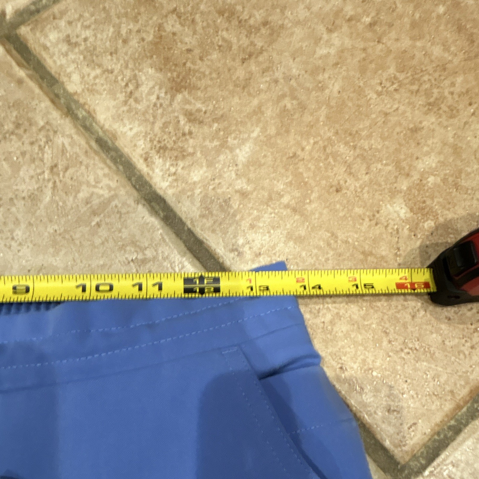 FIGS Unisex Blue Solid Medical Scrub Pants with Drawstring Waistband Bottoms