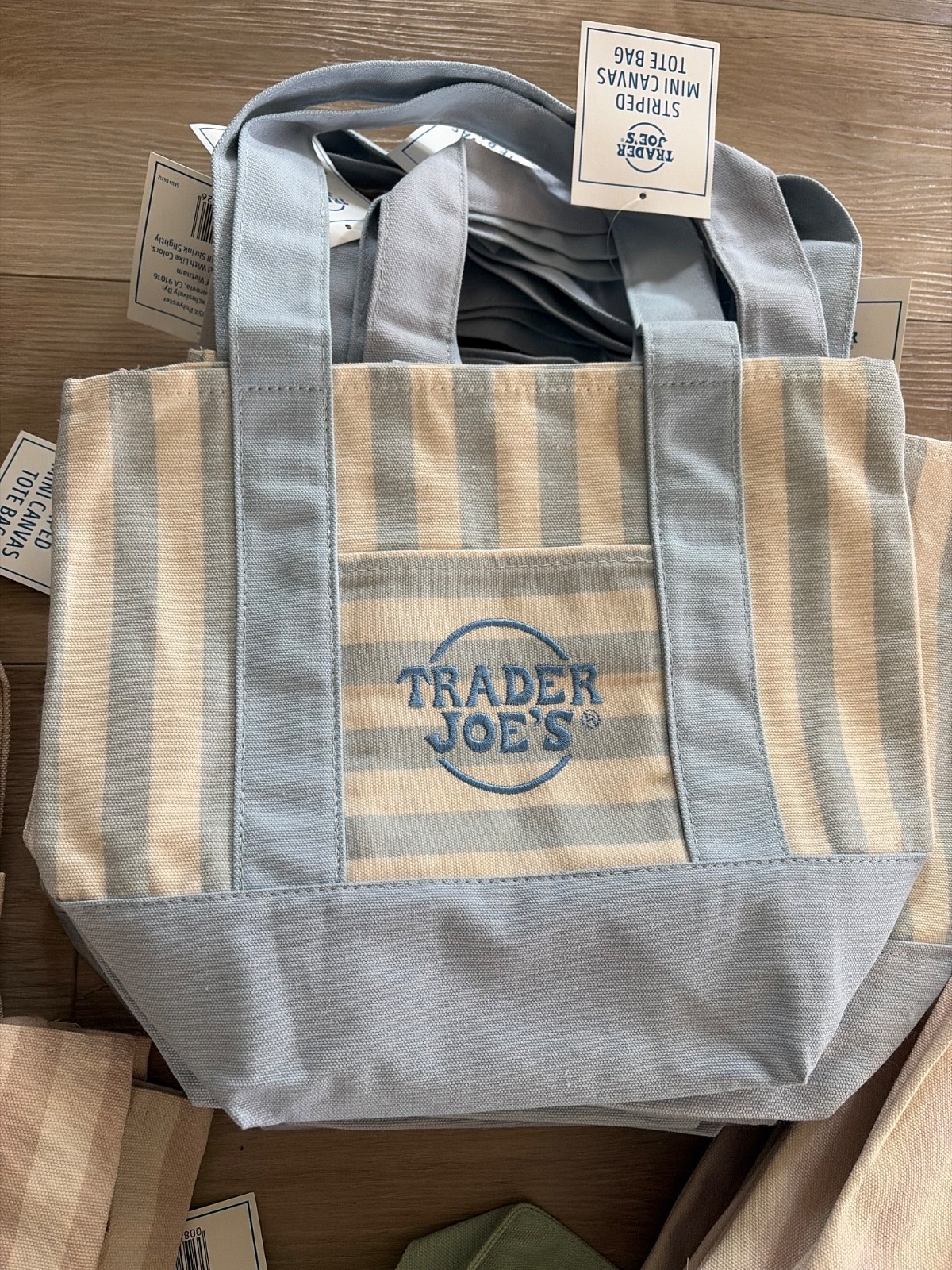 Trader Joe’s Striped Mini Canvas Tote