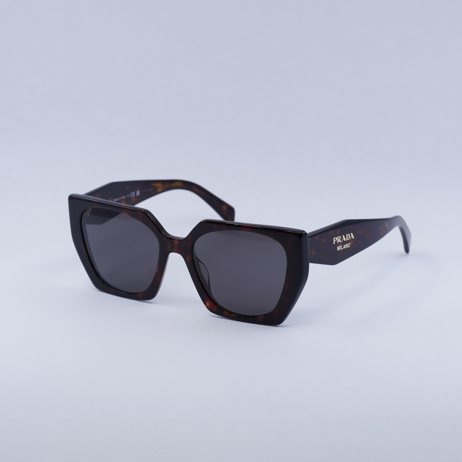 PRADA PR15WS 24B40L Dark Havana/Black/Dark Grey 54-19-140 Sunglasses New Auth…