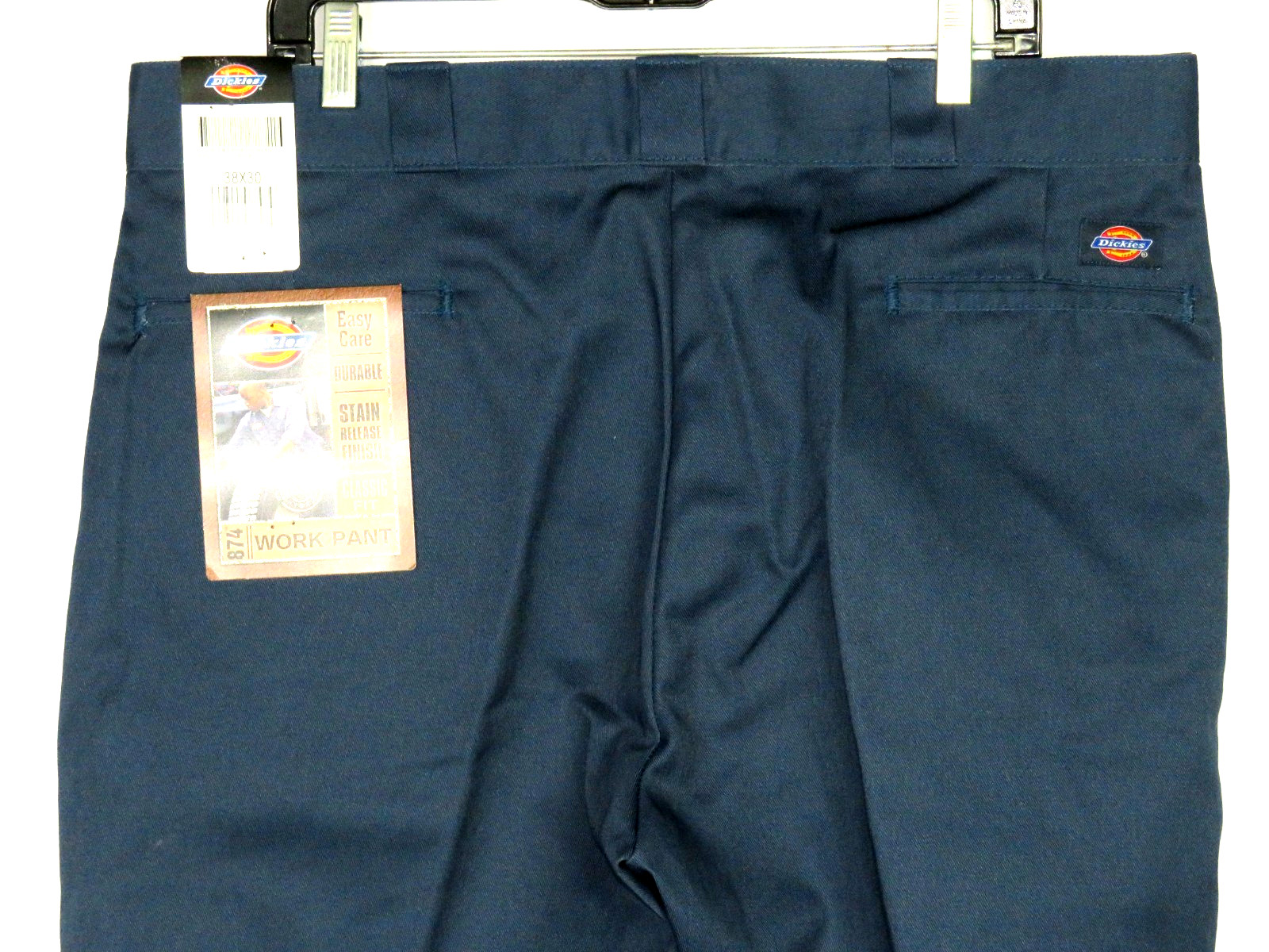 NEW! DICKIES 874 Navy Blue Easy Care Stain Resistant Work Pants Men’s 38 X 30