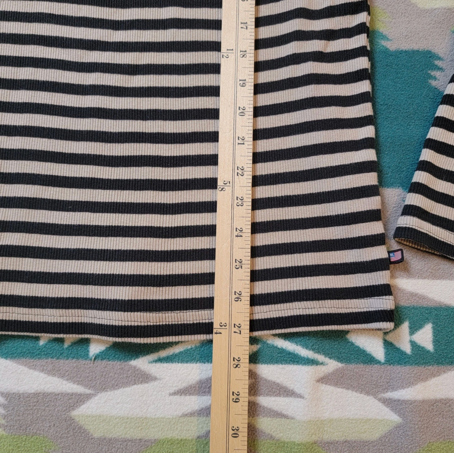 Vintage Polo Jeans Co Ralph Lauren Men’s Ribbed Striped T-Shirt XL 90s USA Made
