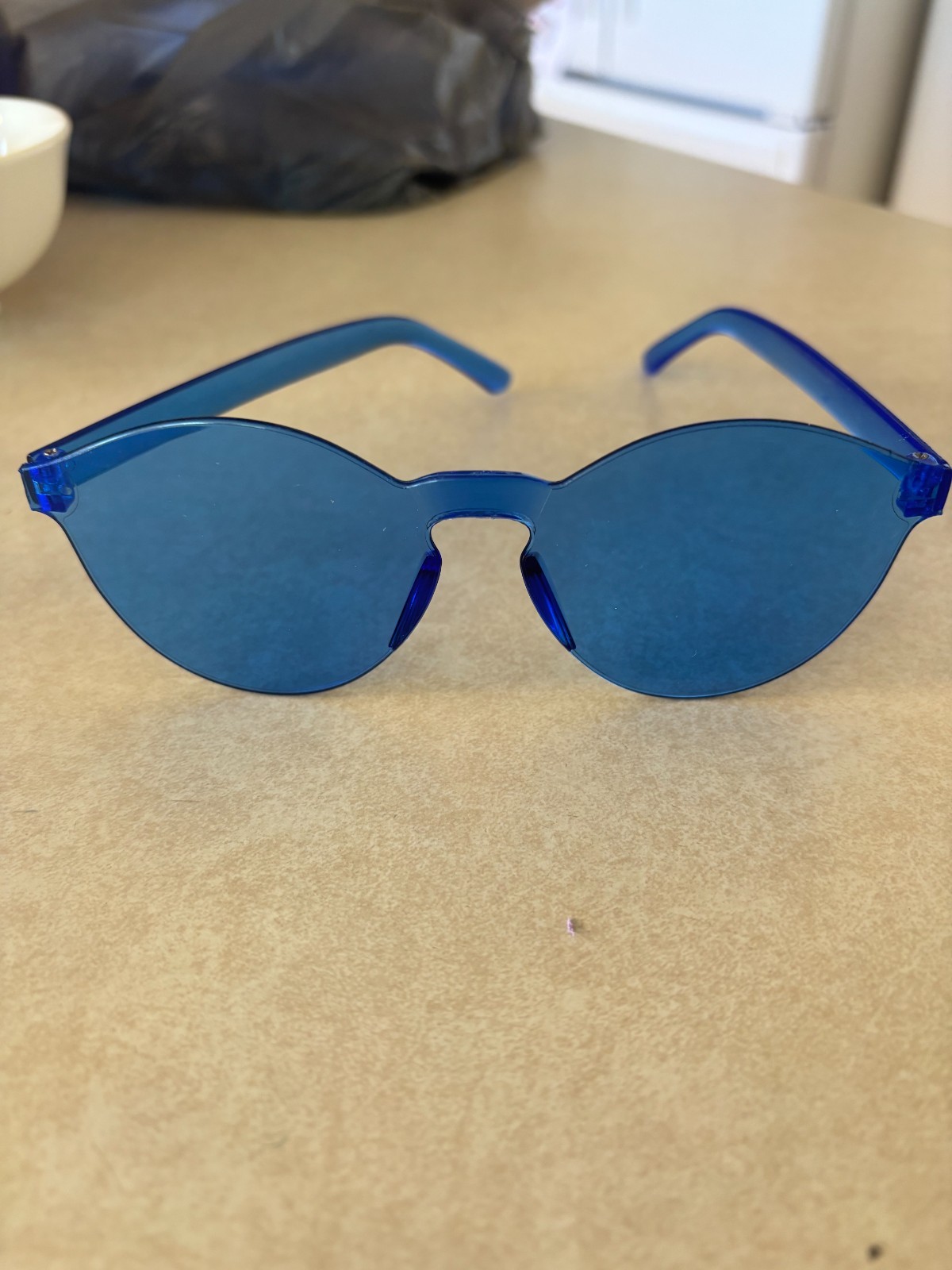 19 Blue Rimless Sunglasses Bulk Lot Party Favors 4th of July Summer Events Retro