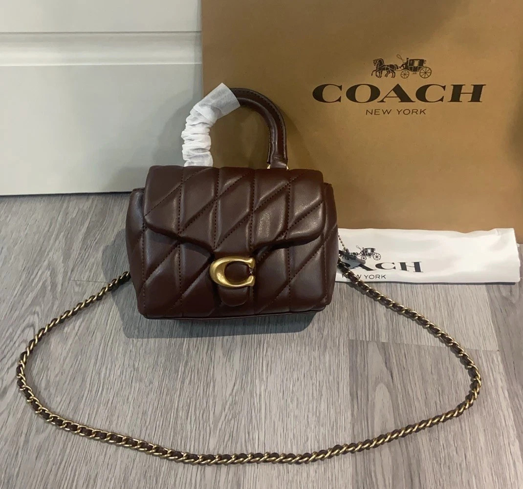 COACH Tabby Top Handle Bag – Quilted CCC12 Maple