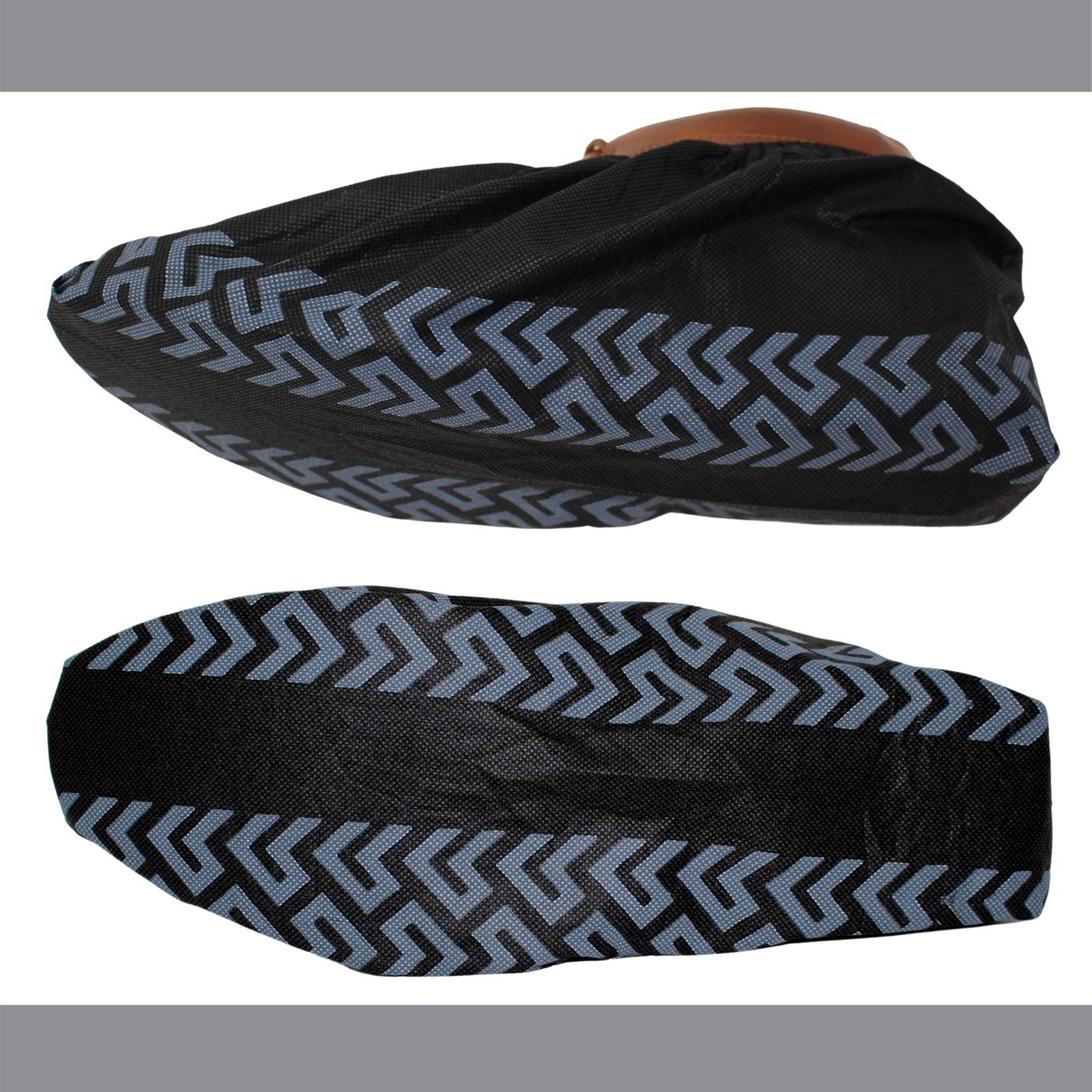 Shoe Covers – 100 Pack, X Large, Extra Thick With Non Skid Soles, Professiona…