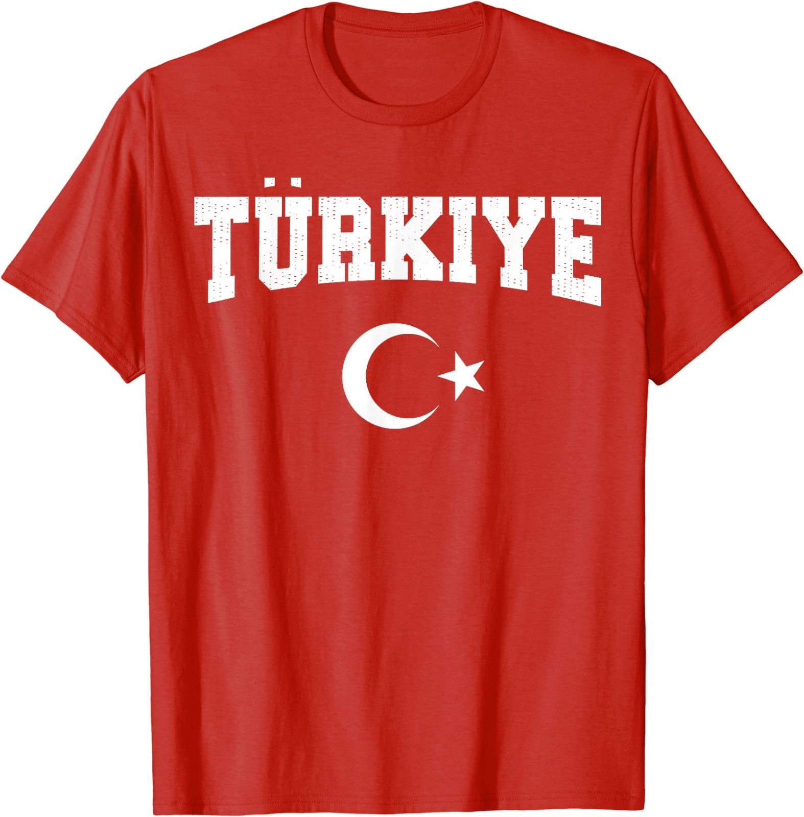 Turkiye National Flag Turkish Men Women Vintage Red T-Shirt