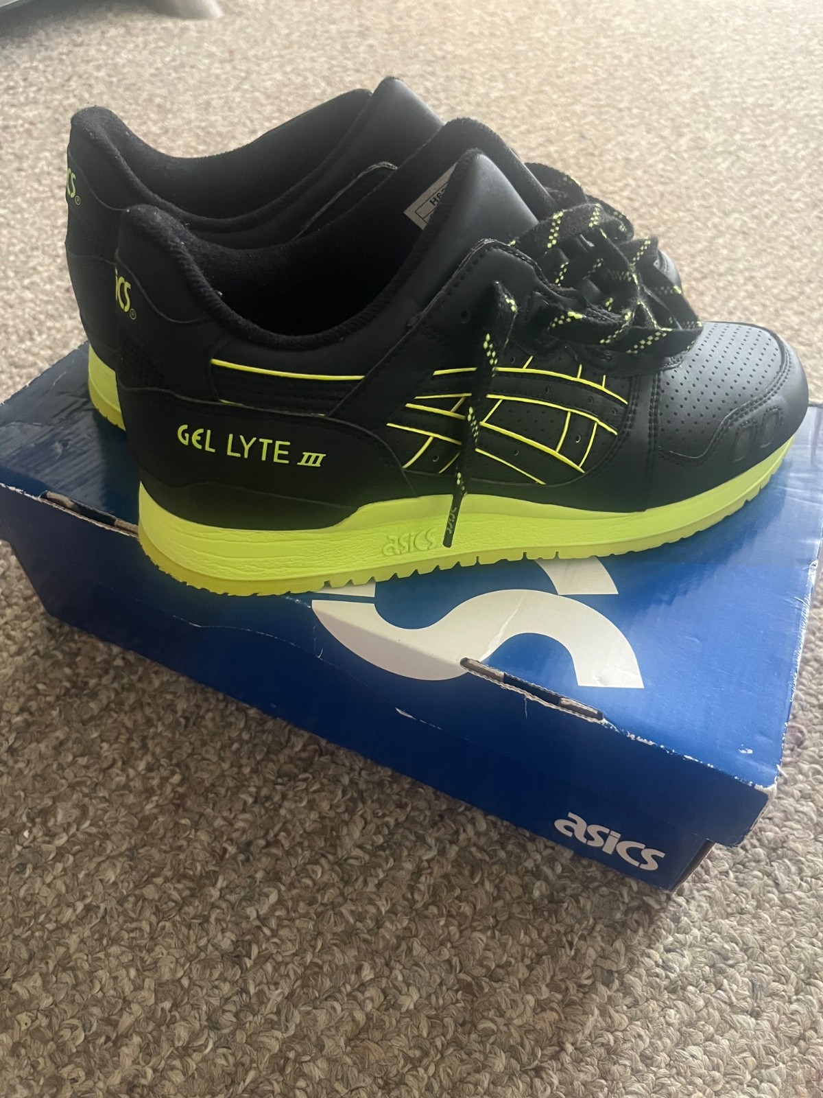 🔥asics gel lyte iii runners RARE!! 🍋‍🟩 lime green
