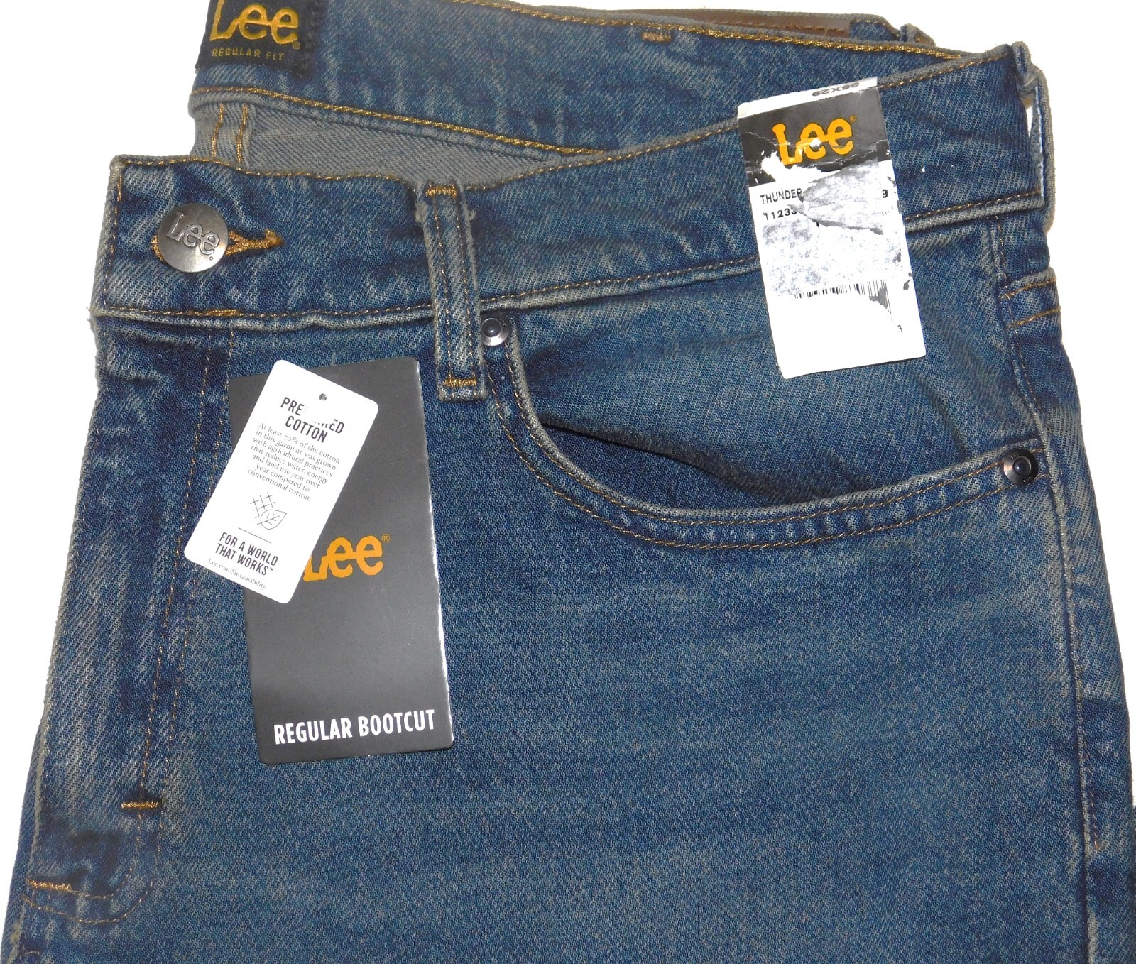LEE Regular Jeans Bootcut Stretch Regular Seat & Thigh Midrise Thunder Blue