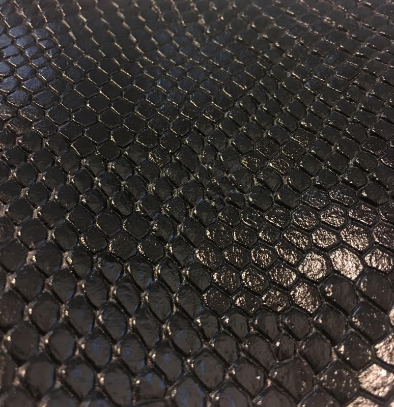 SHIPS FOLDED SNAKE SKIN SCALE 3D Texture Faux Leather Upholstery Vinyl Fabric